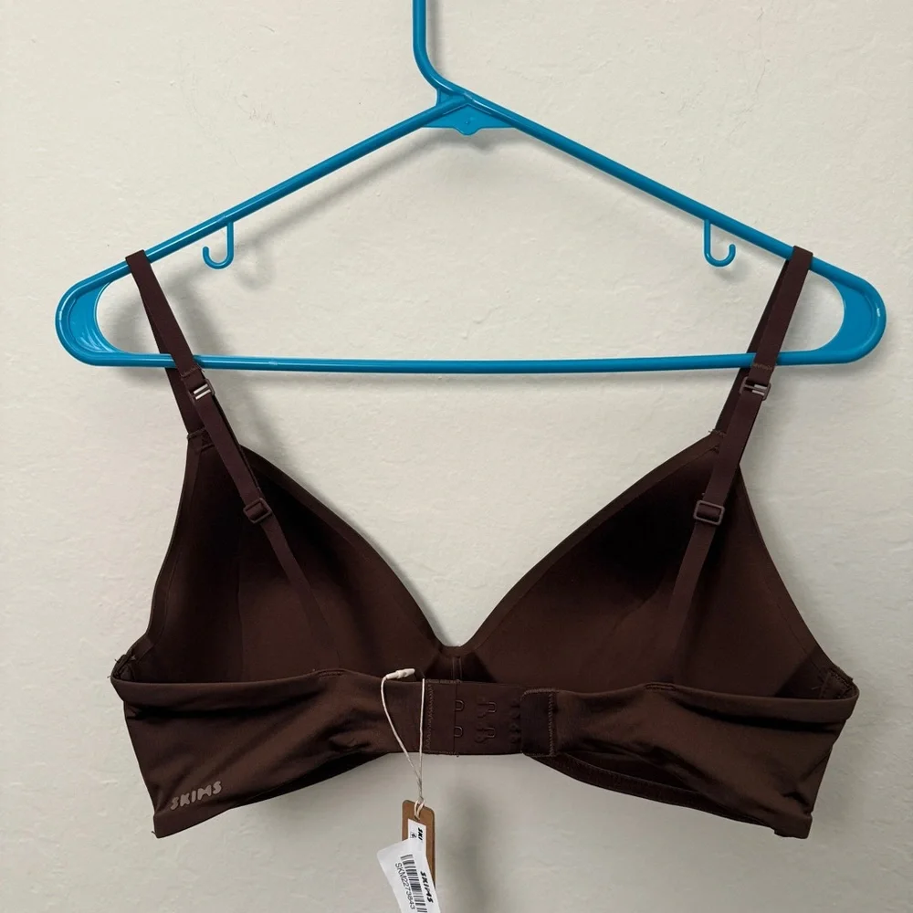 NWT Skims Wireless Form T-Shirt Bra in Cocoa - Size 36C - Picture 8 of 12